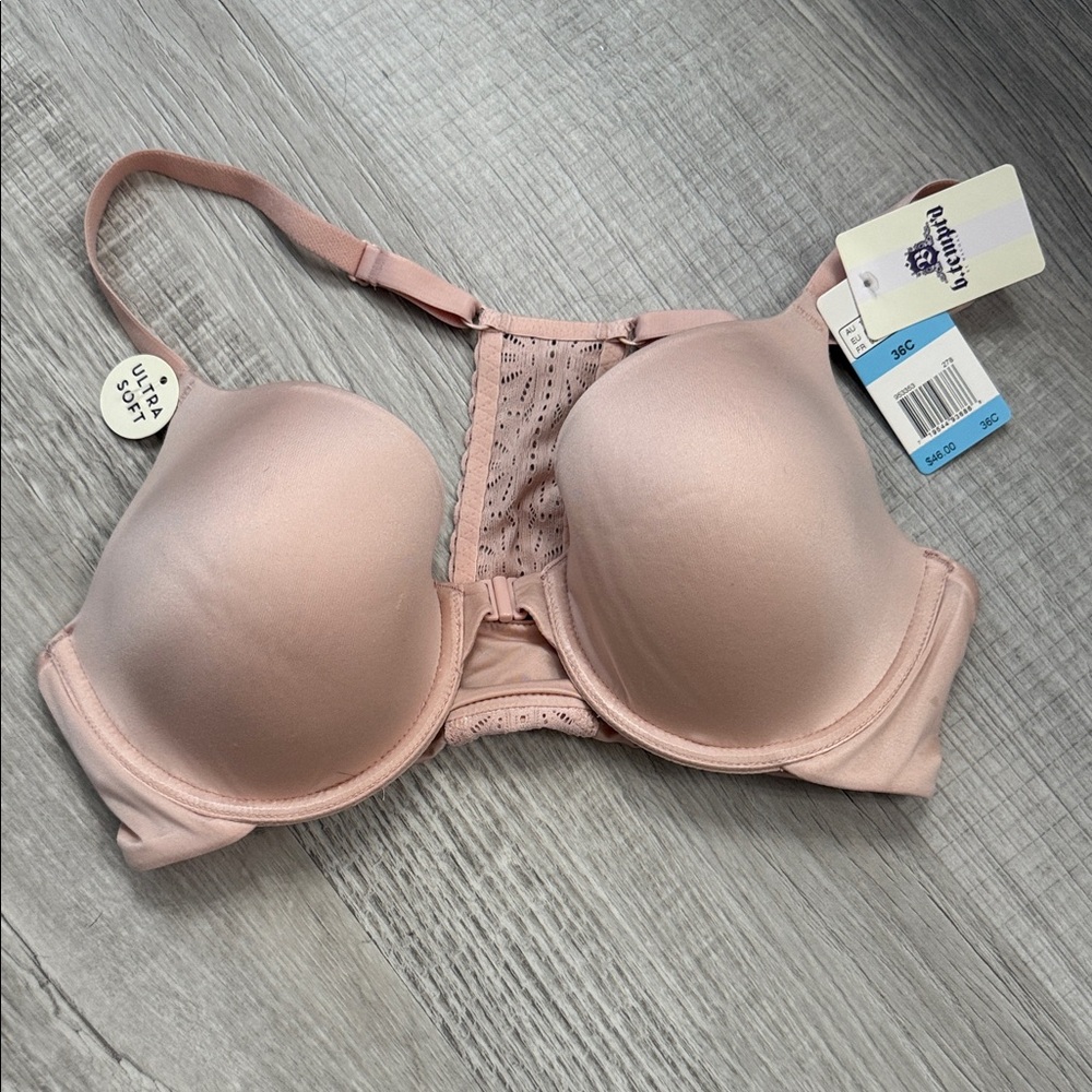 Btempted Light Pink Lace T-Back Bra NWT